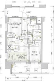 プレサンス ロジェ 岡山駅元町の間取り画像