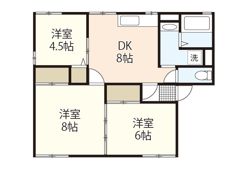 シティハイム己斐 A棟の間取り画像