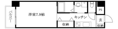 ミモザヒルズ古町の間取り画像