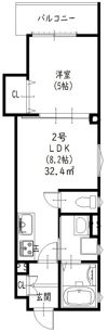 クリエオーレ八雲東の間取り画像