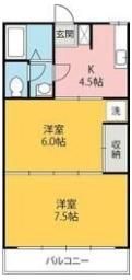 K・Iハイツの間取り画像