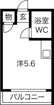 宝生ハイムの間取り画像