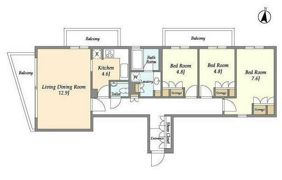 KWレジデンス桜新町の間取り画像