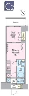 クレストコート渋谷笹塚の間取り画像