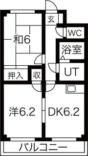 フラット柴田の間取り画像