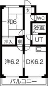 フラット柴田の間取り画像