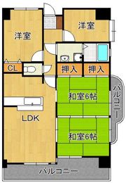 トーカンマンション高炉台公園の間取り画像