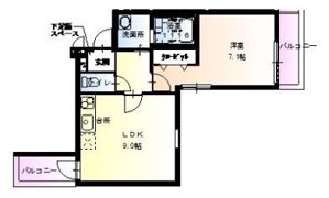 フジパレス豊里Ⅲ番館の間取り画像