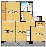 ビレッジハウス水巻4号棟の間取り画像