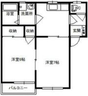 MORIハイツ大胡Cの間取り画像