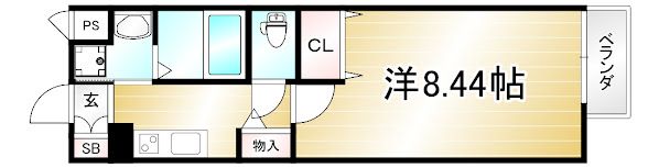ペルージュ油小路の間取り画像