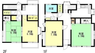 湯本短期貸家の間取り画像