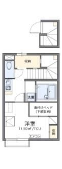 レオパレスセイクレッドヒルズの間取り画像