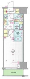 SKYCOURT D－iberte ASAKUSAの間取り画像