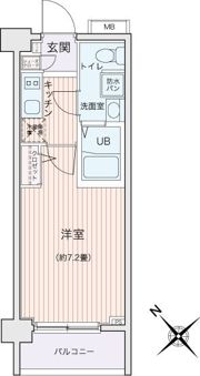 エコロジー都立大学レジデンスの間取り画像