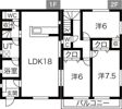 城屋敷借家4の間取り画像