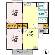 レジデンス一本松 B棟の間取り画像