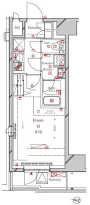 アルテカーサプレスト北千住の間取り画像