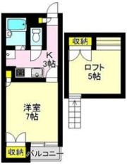 シティーパレス上中居第二の間取り画像