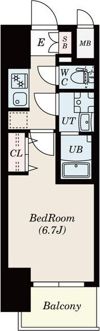 S-RESIDENCE茶屋ヶ坂の間取り画像
