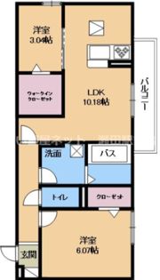 エスポワール瀬田の間取り画像