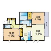 Dーroom花畑 弐番館の間取り画像