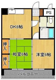 シティハイツ三郎丸の間取り画像