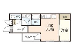 セブンプロート江波本町Ⅱの間取り画像