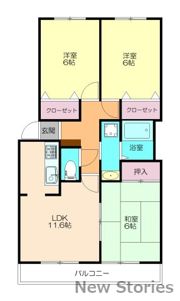 フォブールブリエAの間取り画像