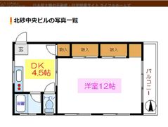 北砂中央ビルの間取り画像