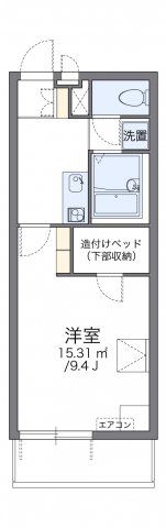 レオパレスパークサイド足立入谷の間取り画像