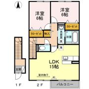 ウィット北久米 A棟の間取り画像