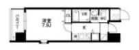 クラウンハイム北心斎橋フラワーコートの間取り画像