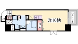 レジディア神戸磯上の間取り画像