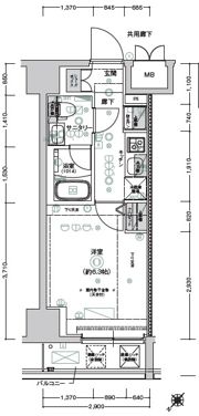 CREST TAPP新横浜の間取り画像
