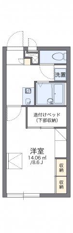 レオパレス交友第二の間取り画像
