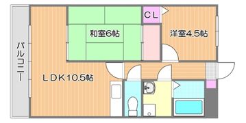 オークヴィラ三愛Ⅲの間取り画像