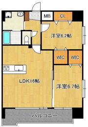 サージュ陣原の間取り画像