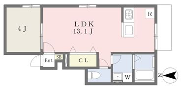 ヴィラ・アンソレイエ南土居の間取り画像