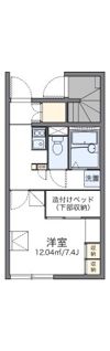 レオパレスエスターテベントの間取り画像