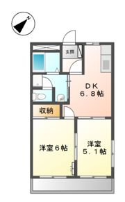 ロイヤルハイツKの間取り画像