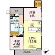 クレール山本の間取り画像
