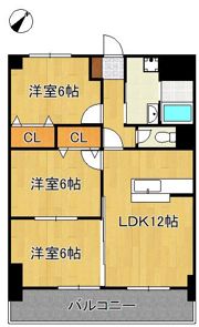 リバーサイド本城の間取り画像