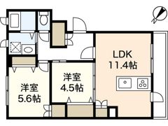 パラティ川内・Nの間取り画像