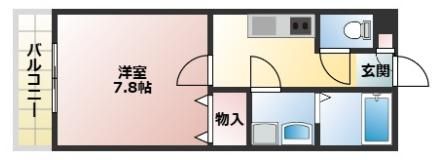 リアンジュ県立大前Bの間取り画像