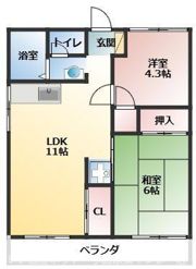 辻下ハイツの間取り画像