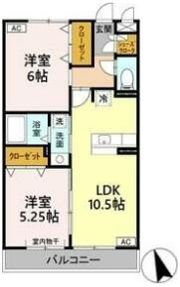 D’room京命の間取り画像