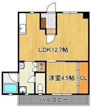 富田ハイツの間取り画像