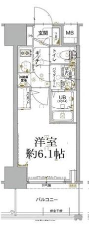 エスリード神戸兵庫駅ミッドポートの間取り画像