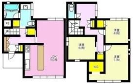 東貝沢町戸建住宅の間取り画像